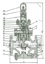 Y43H 活塞式蒸汽减压阀结构图